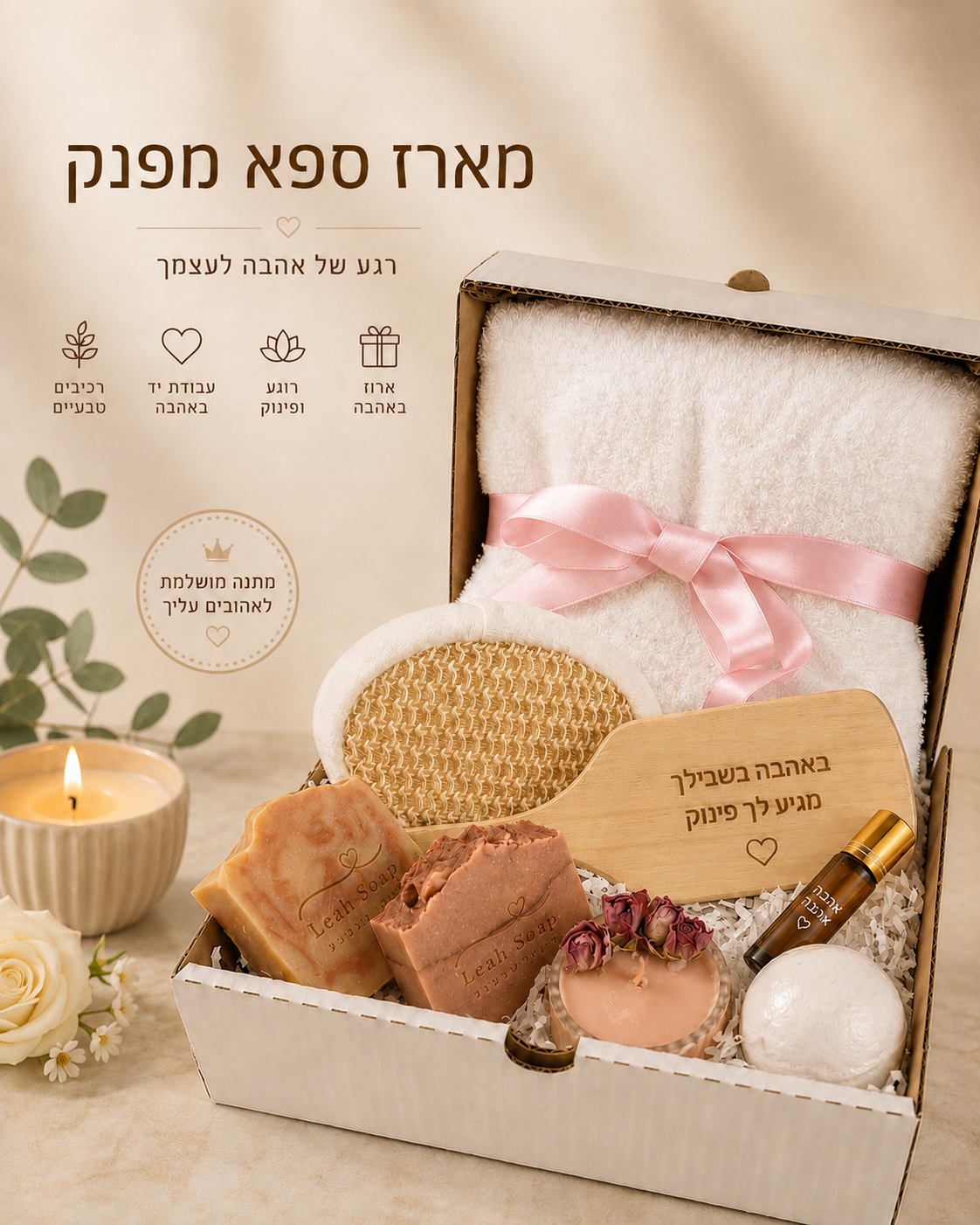 מארז מתנה ספא מפנק -רגע של אהבה