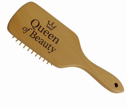 מסרק עץ טבעי עם חריטה אישית